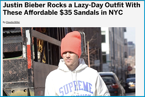 Press FN Justin Bieber Goes Lazy Day Image